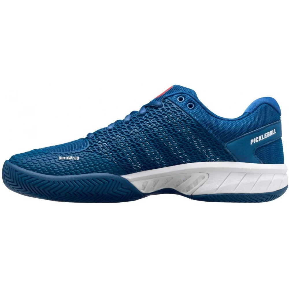 K-Swiss Men’s Express Light Pickleball Shoes (Dark Blue/White/Bittersweet) - Image 2