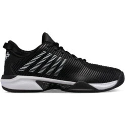 K-Swiss Men’s Hypercourt Supreme Tennis Shoes, Black/White