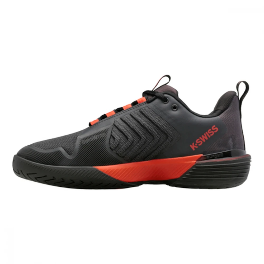 K-Swiss Men’s Ultrashot 3 Tennis Shoes (Asphalt/Jet Black/Spicy Orange) 4 K-Swiss Men’s Ultrashot 3 Tennis Shoes (Asphalt/Jet Black/Spicy Orange) - Image 2