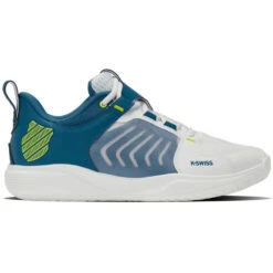 K-Swiss Men’s Ultrashot Team Tennis Shoes (Brilliant White/Celestial/Evening Primrose)
