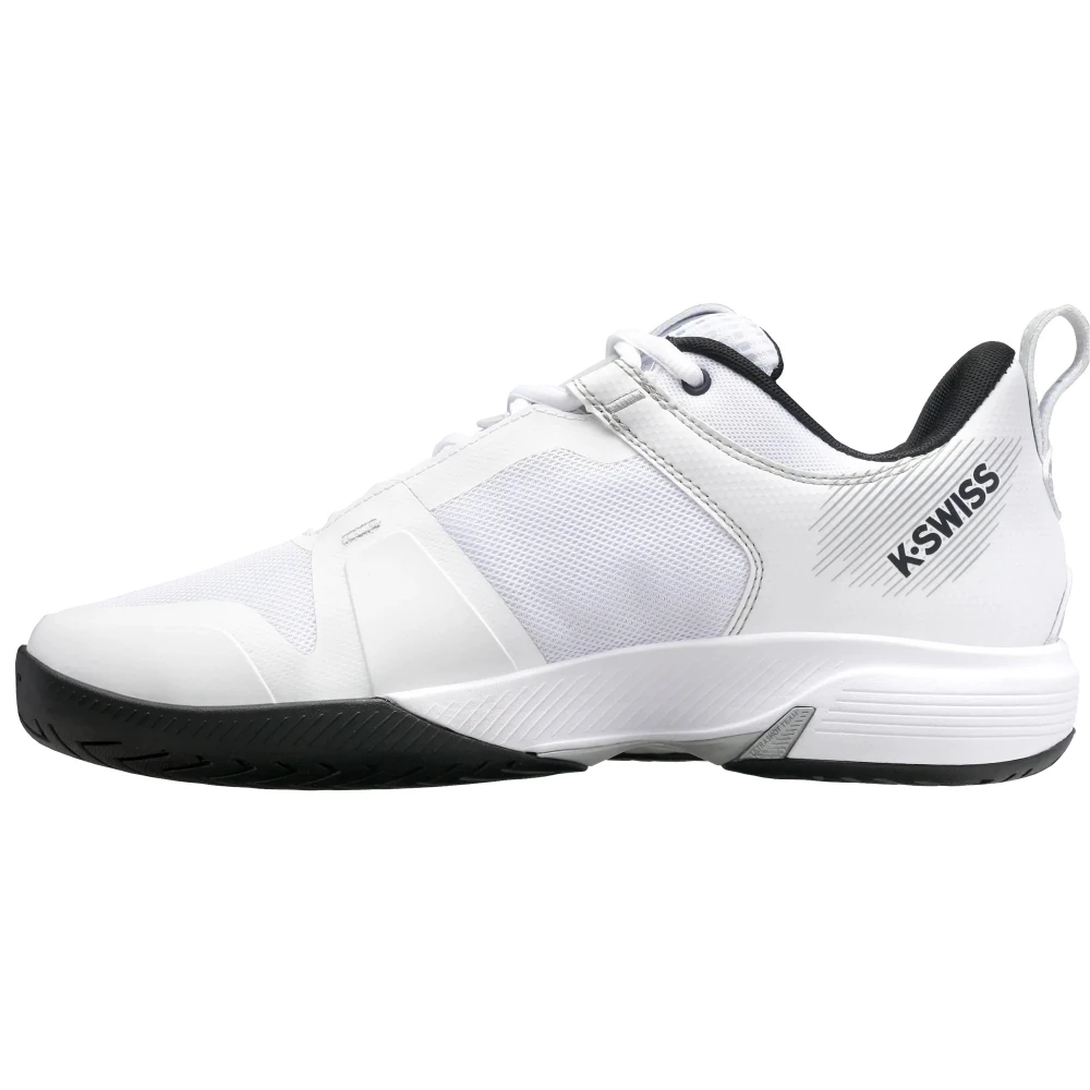 K-Swiss Men’s Ultrashot Team Tennis Shoes (White/Black/High Rise) 4 K-Swiss Men’s Ultrashot Team Tennis Shoes (White/Black/High Rise) - Image 2