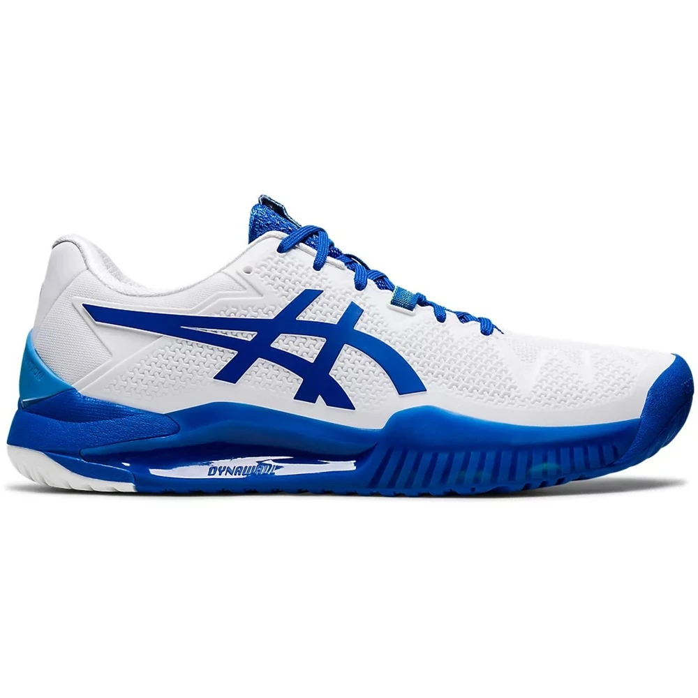 Asics Men’s Gel-Resolution 8 Tennis Shoes (White/Tuna Blue) 3 Asics Men’s Gel-Resolution 8 Tennis Shoes (White/Tuna Blue)