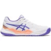 Asics Juniors Gel Resolution 9 Grade School Tennis Shoes (White/Amethyst) -Tennis Equipment Shop 1044A067 101 Asics Juniors Gel Resolution 9 Grade School Tennis Shoes WhiteAmethyst a 1000 1000
