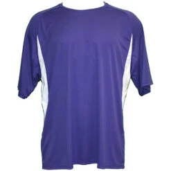 A4 Men’s Performance Color Block Crew Shirt (Purple)