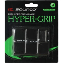 Solinco HyperGrip Black Overgrip (3 Pack)