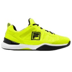 Fila Men’s Speedserve Energized Tennis Shoes (Safety Yellow/Black/White)