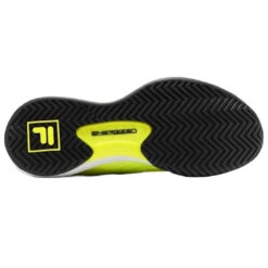 Fila Men’s Speedserve Energized Tennis Shoes (Safety Yellow/Black/White) -Tennis Equipment Shop 1TM01778 702 fila mens speedserve energized tennis shoes safety yellow black white sole 1000 1000