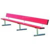 Permanent 21-Foot Bench W/ Back (Assorted Colors) -Tennis Equipment Shop 21 permanent bench back assorted colors bepb21c 1000 1000