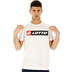 Lotto Men’s Logo Tee (Bright White)