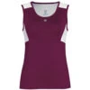 DUC Look-Out Women’s Tank (Maroon/ White) -Tennis Equipment Shop 23760 w1671 look out front maw 1000 1000