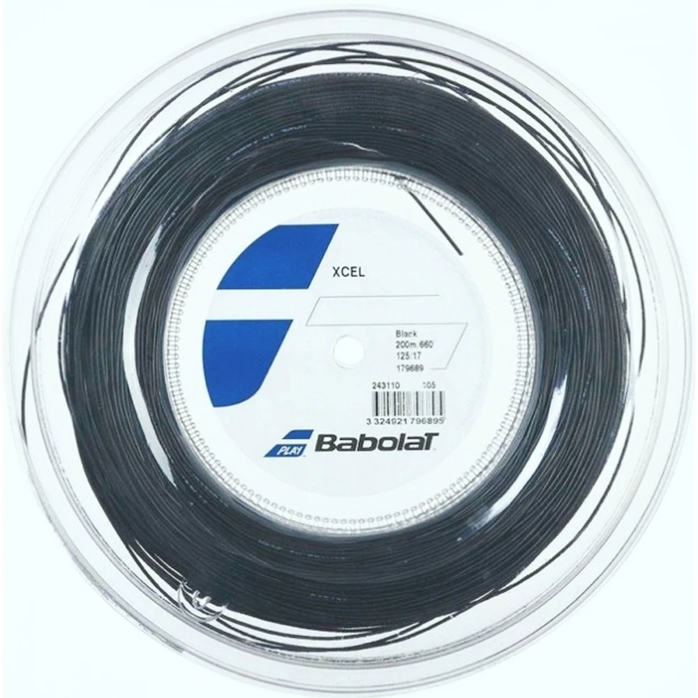 Babolat Xcel 17g Black Tennis String (Reel) 3 Babolat Xcel 17g Black Tennis String (Reel)