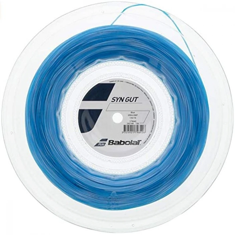 Babolat Synthetic Gut 16g Blue Tennis String (Reel) 3 Babolat Synthetic Gut 16g Blue Tennis String (Reel)