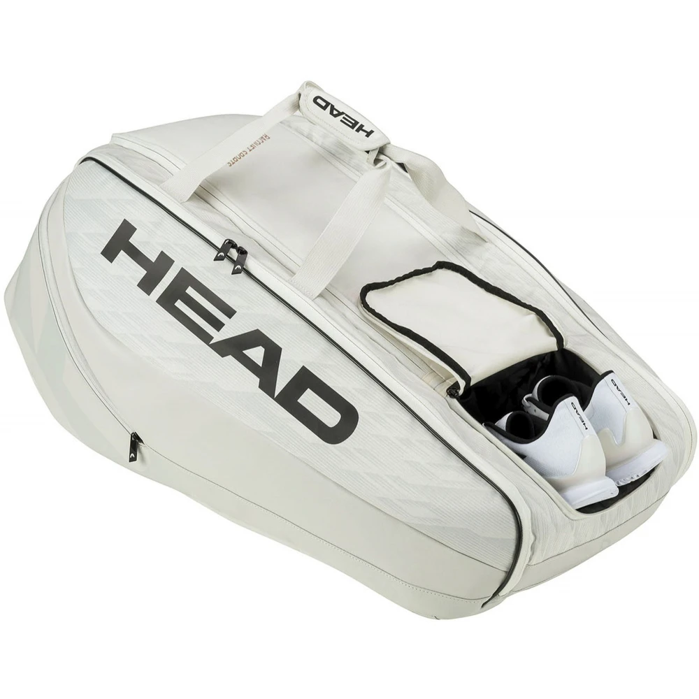 Head Pro X 6R Tennis Bag (Corduroy White/Black) 5 Head Pro X 6R Tennis Bag (Corduroy White/Black) - Image 3