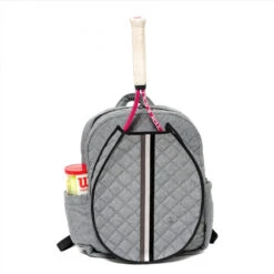 Cinda B Tennis Backpack (Heather Grey) 7 Cinda B Tennis Backpack (Heather Grey) -Tennis Equipment Shop 266404 CindaB Tennis Backpack Heather Grey front 1000 1000