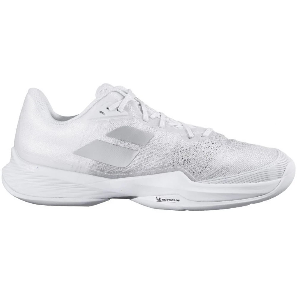 Babolat Men’s Jet Mach 3 Tennis Shoes (White/Silver)