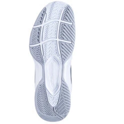Babolat Women’s SFX3 All Court Tennis Shoes (White/Silver) -Tennis Equipment Shop 31S22530 1019 babolat SFX3 womens all court shoes clear white silver sole 1000 1000