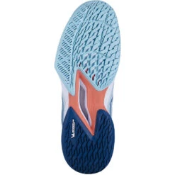 Babolat Women’s Jet Mach 3 All Court Tennis Shoes (White/Angel Blue) -Tennis Equipment Shop 31S22630 1055 Babolat Womens Jet Mach 3 All Court Tennis Shoes WhiteAngel Blue c 1000 1000