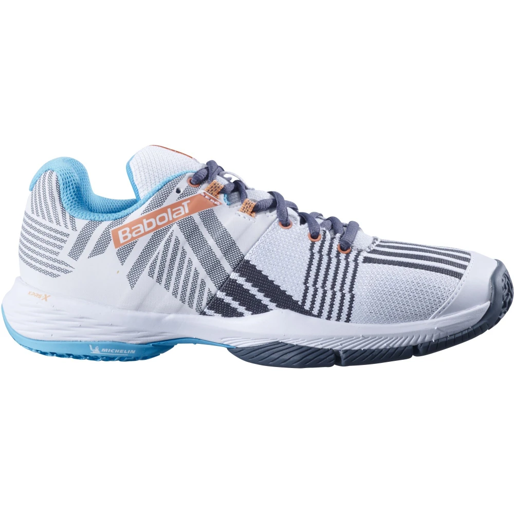 Babolat Women’s Sensa Padel Shoes (White/Canyon Sunset) 3 Babolat Women’s Sensa Padel Shoes (White/Canyon Sunset)