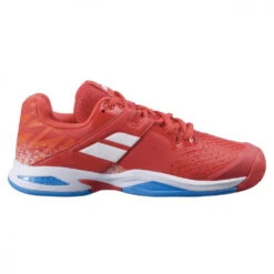 Babolat Juniors’ Propulse All Court Tennis Shoes (Cherry Tomato/White)