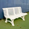 Douglas Deluxe Courtsider 5-Foot Court Bench (White) -Tennis Equipment Shop 34764 douglas deluxe courtsider tennis bench white 1000 1000 1