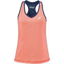 Babolat Women’s Play Tennis Tank Top (Fluo Strike/Estate Blue)
