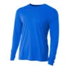 A4 Men’s Performance Long Sleeve Crew (Royal)