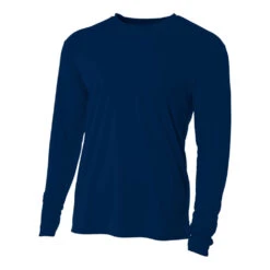 A4 Men’s Performance Long Sleeve Crew (Navy)
