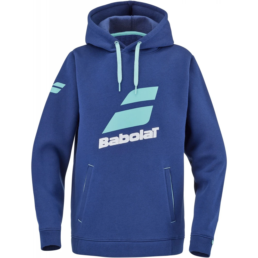 Babolat Juniors Exercise Hooded Tennis Training Sweatshirt (Estate Blue)