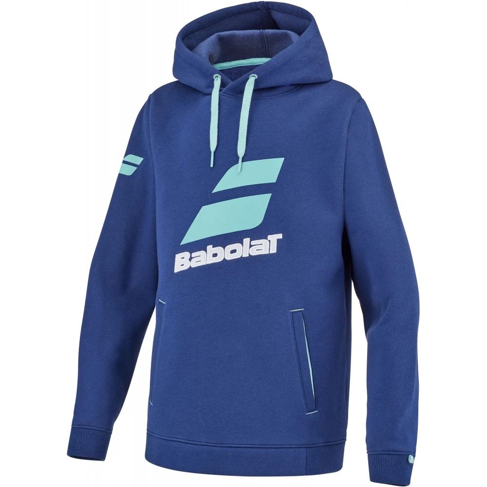 Babolat Juniors Exercise Hooded Tennis Training Sweatshirt (Estate Blue) - Image 3