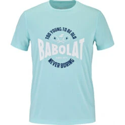 Babolat Men’s Exercise “Too Young To Be Old” Graphic Tennis Training Tee