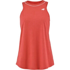 Babolat Women’s Exercise Cotton Tennis Training Tank Top (Poppy Red Heather)