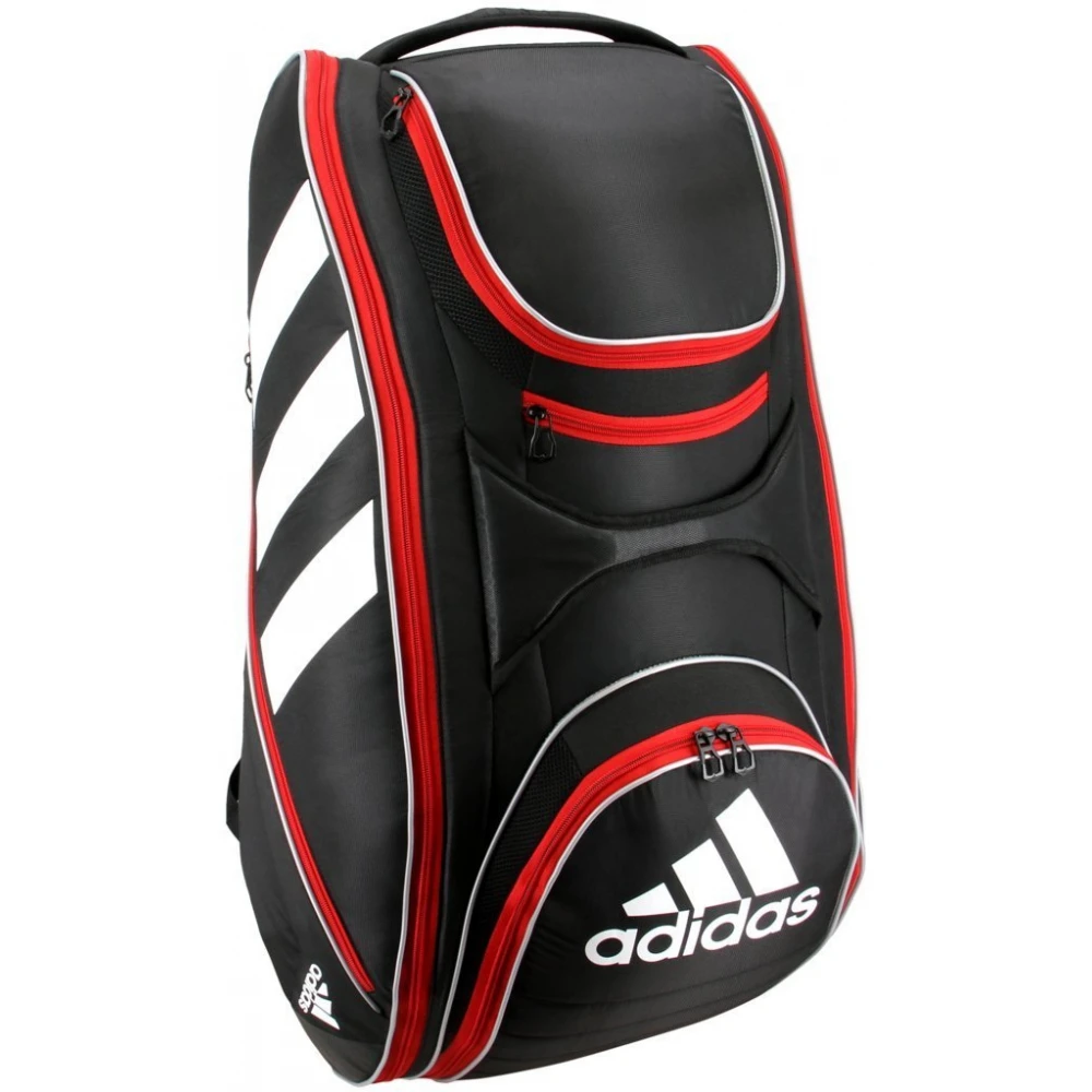 Adidas Tour 12 Racquet Tennis Bag (Black/White/Scarlet) 4 Adidas Tour 12 Racquet Tennis Bag (Black/White/Scarlet) - Image 2