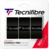 Tecnifibre Contact Pro Overgrip 3-Pack (Black)
