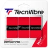 Tecnifibre Contact Pro Overgrip 3-Pack (Red) 2 Tecnifibre Contact Pro Overgrip 3-Pack (Red) -Tennis Equipment Shop 52ATPCONRD Tecnifibre Contact Pro Overgrip 3pk Red a 1000 1000