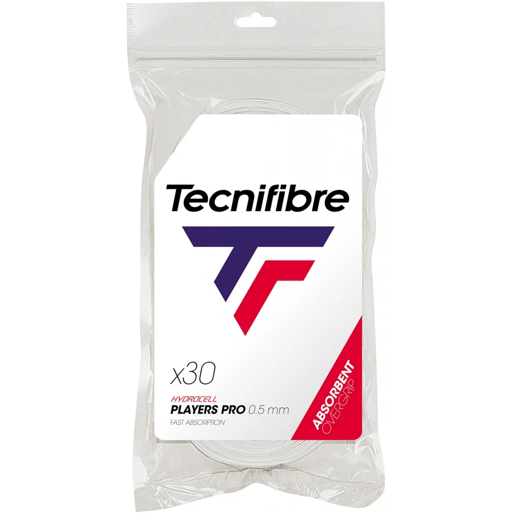 Tecnifibre Players Pro Overgrip 30-Pack (White) 3 Tecnifibre Players Pro Overgrip 30-Pack (White)