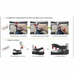 Tourna 700-ES Electric Stringing Machine -Tennis Equipment Shop 700 ES Tourna Electric Stringing Machine downpressedclamp2 1000 1000