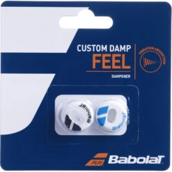 Babolat Custom Damp Feel Vibration Dampener X2 (White/Blue)