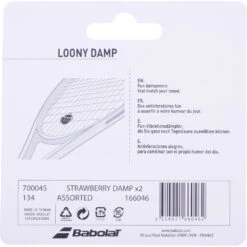 Babolat Wimbledon Loony Damp Strawberry Vibration Dampener X2 -Tennis Equipment Shop 700045 134 Babolat Wimbledon Loony Damp Strawberry Vibration Dampener x2 b 1000 1000