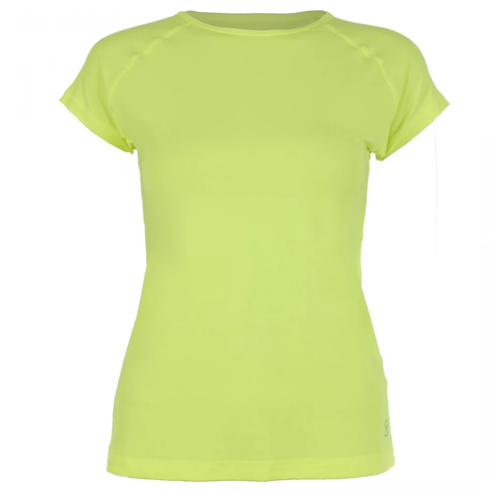 Sofibella Women’s Classic Mock Sleeve Tennis Top (Electric Yellow) 3 Sofibella Women’s Classic Mock Sleeve Tennis Top (Electric Yellow)