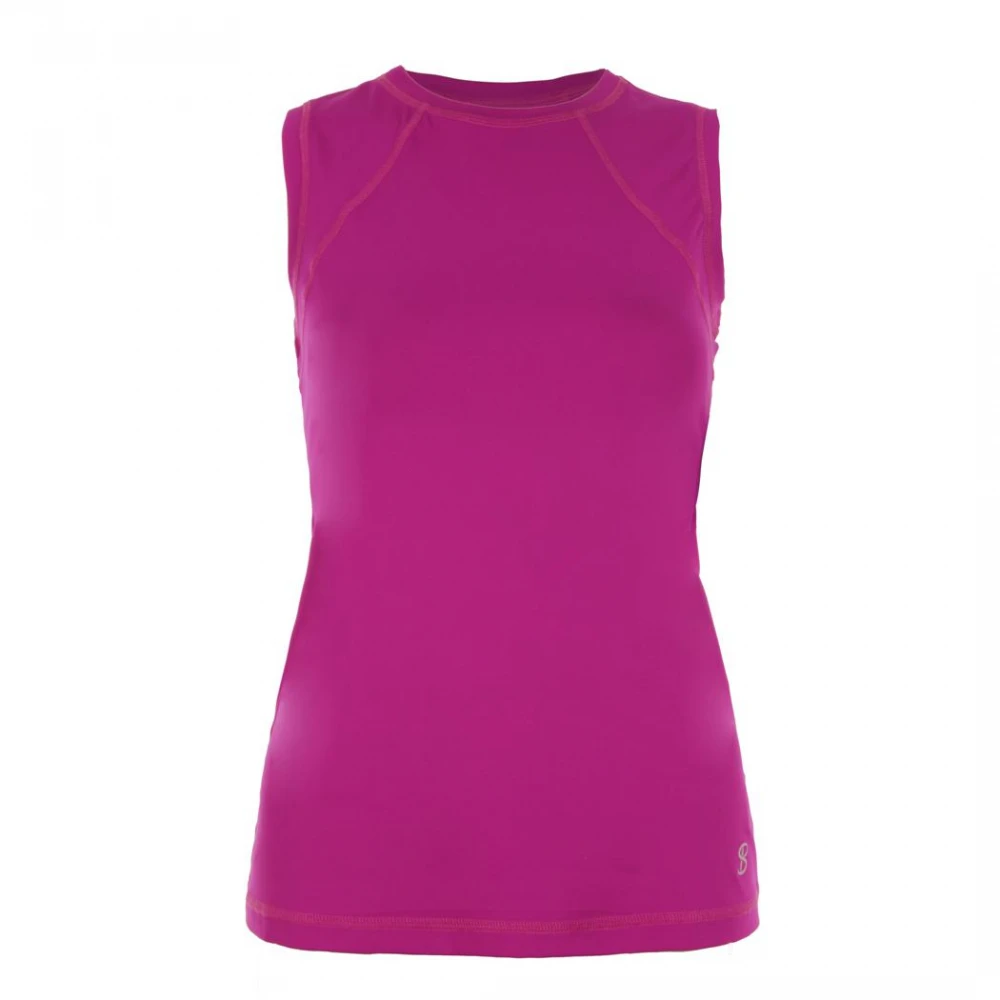 Sofibella Women’s Classic Sleeveless Tennis Top (Raspberry) 3 Sofibella Women’s Classic Sleeveless Tennis Top (Raspberry)