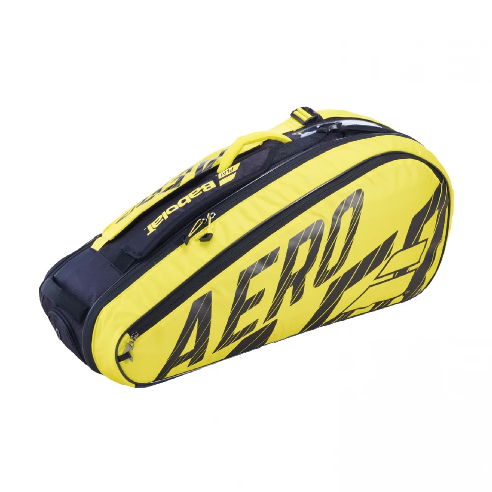 Babolat Pure Aero Racquet Holder X6 (Yellow/Black) 5 Babolat Pure Aero Racquet Holder X6 (Yellow/Black) - Image 3