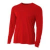 A4 Men’s Performance Long Sleeve Crew (Scarlet) -Tennis Equipment Shop 7897 fl1 1000 1000