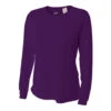 A4 Women’s Performance Long-Sleeve Crew Neck Shirt (Purple) -Tennis Equipment Shop 7999 fl1 1000 1000
