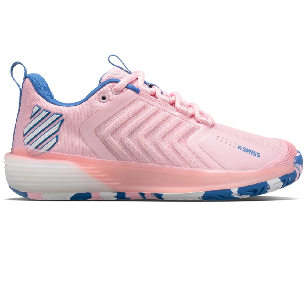 K-Swiss Women’s Ultrashot 3 Tennis Shoes (Orchid Pink/White/Star Sapphire) 3 K-Swiss Women’s Ultrashot 3 Tennis Shoes (Orchid Pink/White/Star Sapphire)