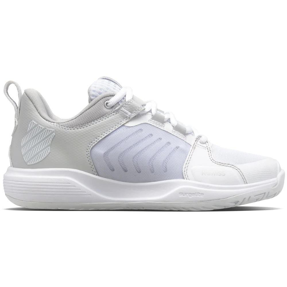 K-Swiss Men’s Ultrashot Team Tennis Shoes (White/Lunarock/Silver) 3 K-Swiss Men’s Ultrashot Team Tennis Shoes (White/Lunarock/Silver)