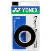 Yonex Clean Grap Tennis Racquet Overgrip 3-Pack (Cool Black) -Tennis Equipment Shop AC147CBK Yonex Clean Grap 3 Pack Cool Black 1000 1000