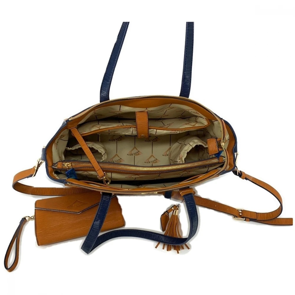 NiceAces Women’s Bala Handmade Vegan Leather Tennis Bag (Brown) - Image 3