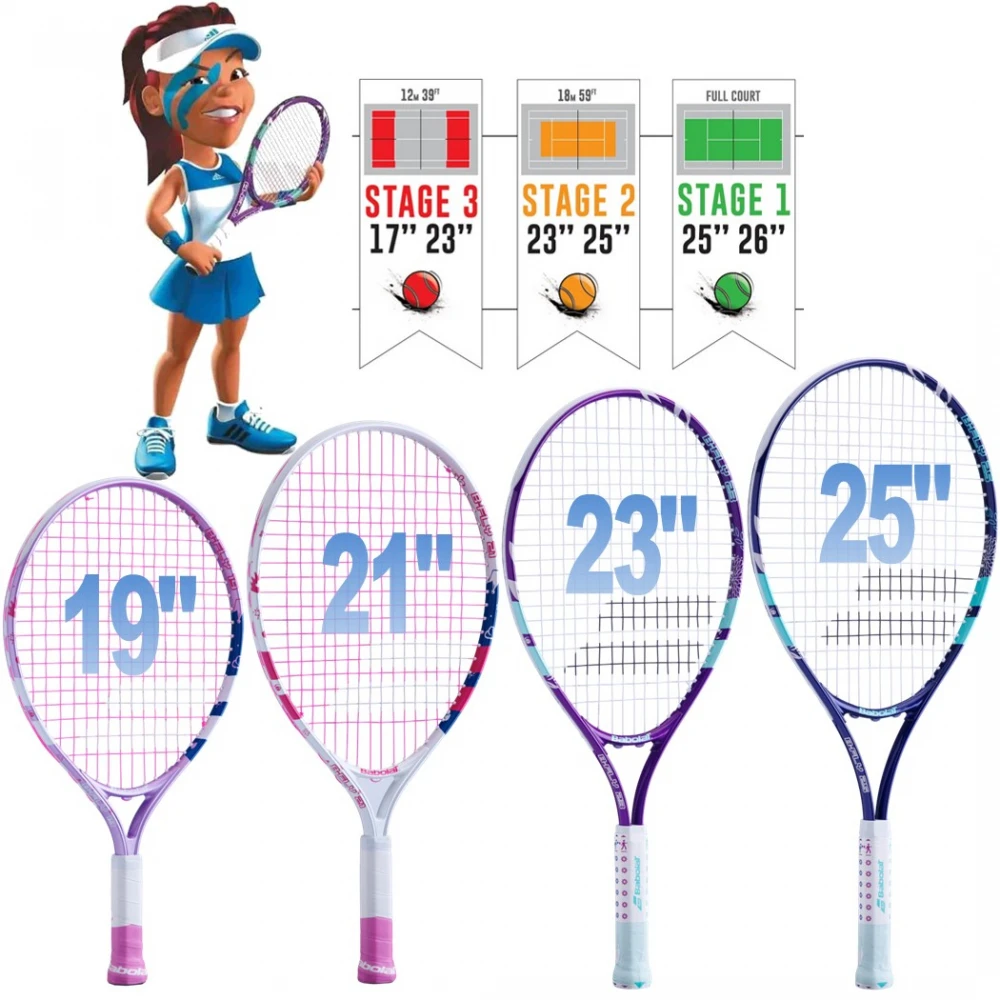 Babolat B’Fly Girl’s + Yellow Club Tennis Starter Kit - Ages 3 To 12 4 Babolat B’Fly Girl’s + Yellow Club Tennis Starter Kit - Ages 3 To 12 - Image 2