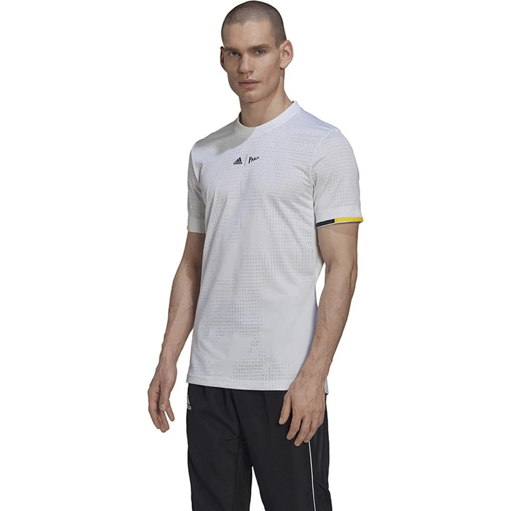 Adidas Men’s London FreeLift Tennis Tee (White) 4 Adidas Men’s London FreeLift Tennis Tee (White) - Image 2