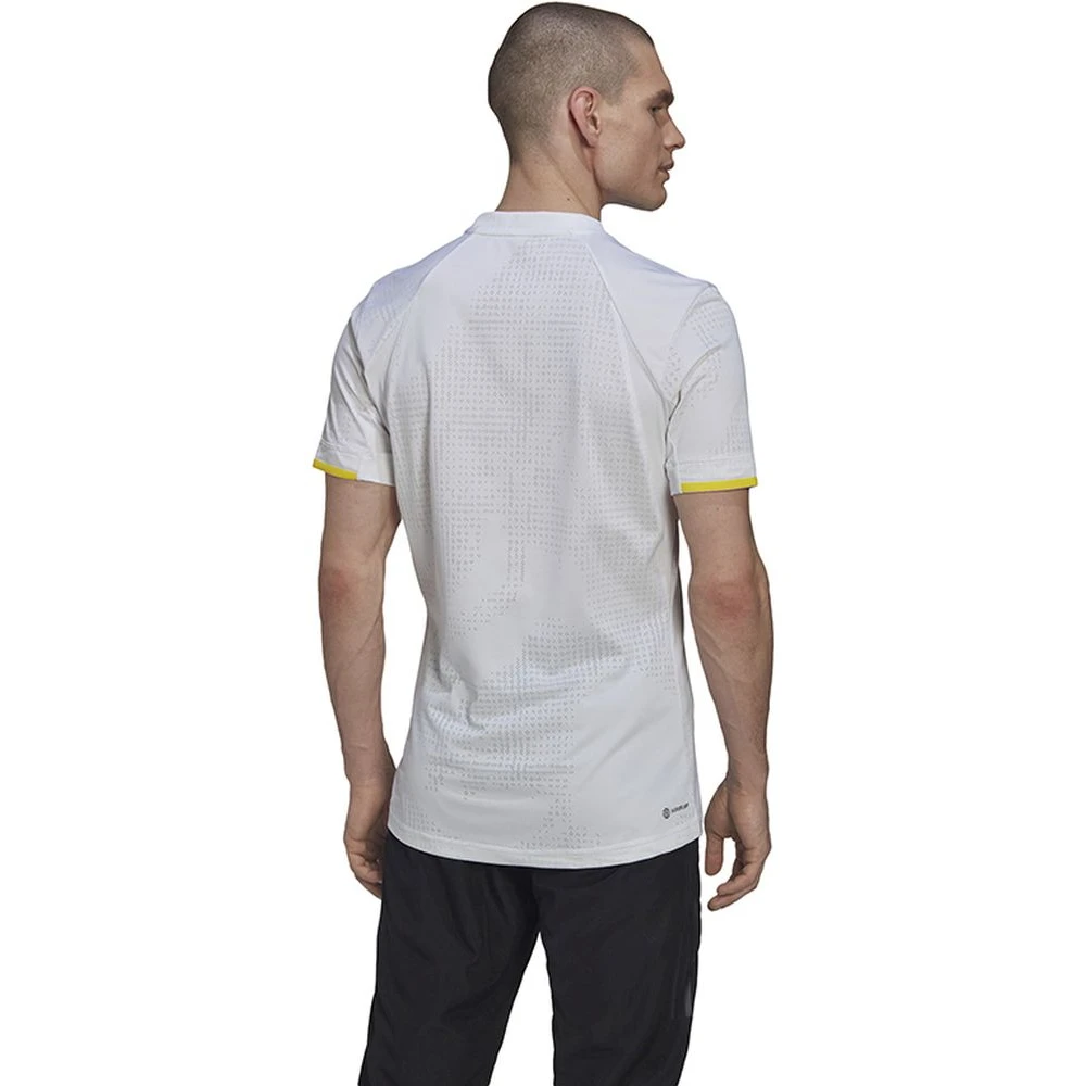 Adidas Men’s London FreeLift Tennis Tee (White) 5 Adidas Men’s London FreeLift Tennis Tee (White) - Image 3
